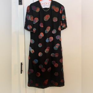 Lawrence Kazar Vintage Dress Circa 80s